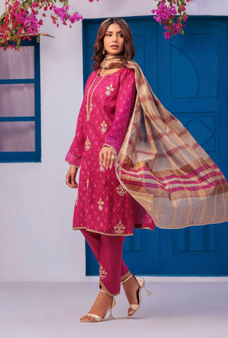 SATRANGI JACCQUARD PINK