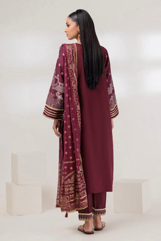 MAROON VISCOSE 3-PIECE