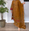 MUSTARD ORGANZA SILK 3-PIECE