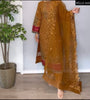 MUSTARD ORGANZA SILK 3-PIECE