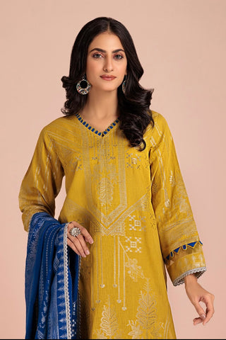 MUSTARD JACCQUARD 3-PIECE