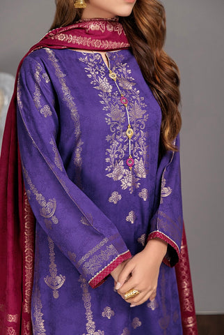 PURPLE JACCQUARD 3-PIECE