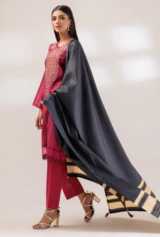 RED JACCQUARD 3-PIECE