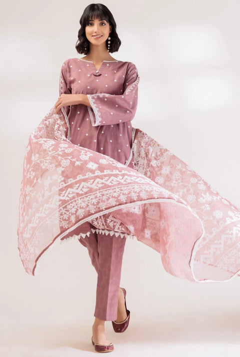TEA PINK JACCQUARD 3-PIECE