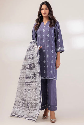 GREY JACQUARD 3-PIECE