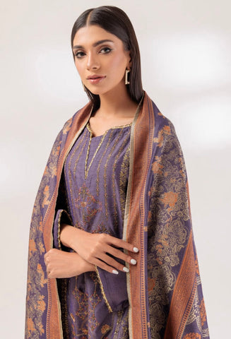 PURPLE JACCQUARD 3-PIECE