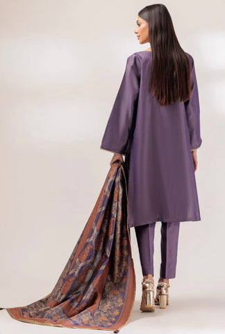 PURPLE JACCQUARD 3-PIECE