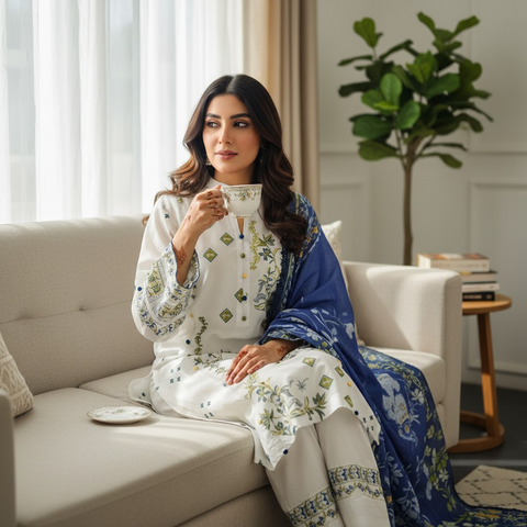 Grace meets elegance in this stunning ensemble