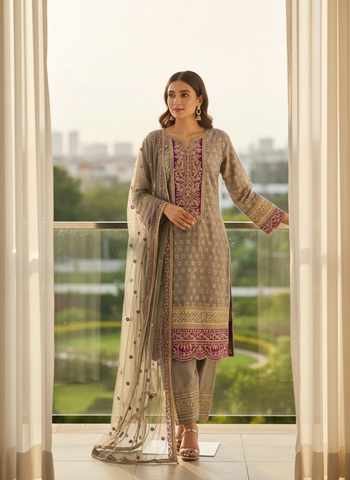 Grace meets tradition in this beautifully crafted ensemble ✨